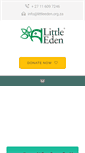 Mobile Screenshot of littleeden.org.za
