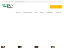 Tablet Screenshot of littleeden.org.za
